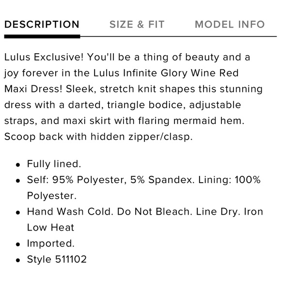 NWT Lulus Infinite Glory Wine Red Maxi Dress sz Medium - Picture 5 of 6